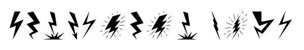 Lightning Bolt font preview